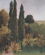Landscape in Buttes-Chaumont Henri Rousseau